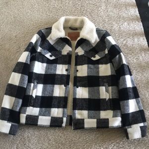 Levi’s Plaid Sherpa Jacket
